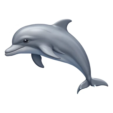 dolphin swimming in water sticker