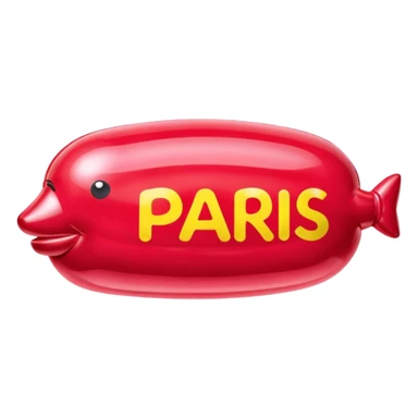  paris SPAM meat jeff koons style inflatable sculpture art painting  sticker