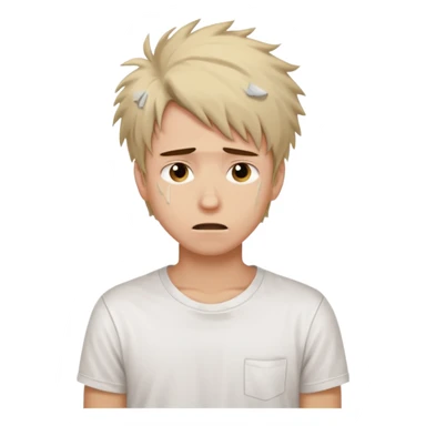 young man in despair applying for jobs with no successs - complete loss or absence of hope sticker