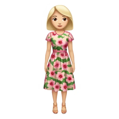 ligth woman wearing housewife clothes full body  sticker