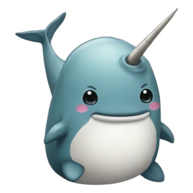 gangster narwhal emoji sticker