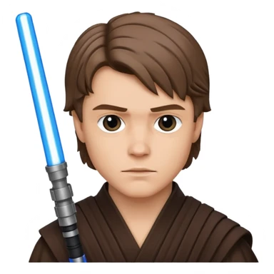 Anakin skywalker avec sabre laser sticker