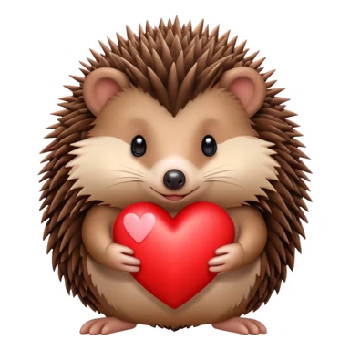 Hedgehog with love sticker