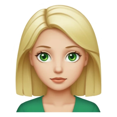 Sexy Queen Green eyes blonde Hair  sticker