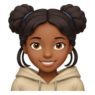 happy black girl but sneaky  sticker