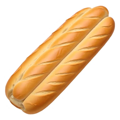une mini baguette française chaude sticker
