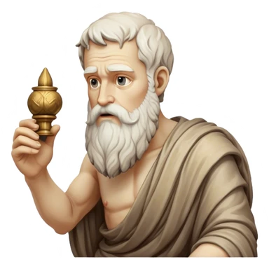 statue antique de diogène de sinope qui pense sticker