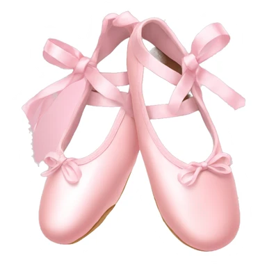 pastel pink ballet shoes sticker