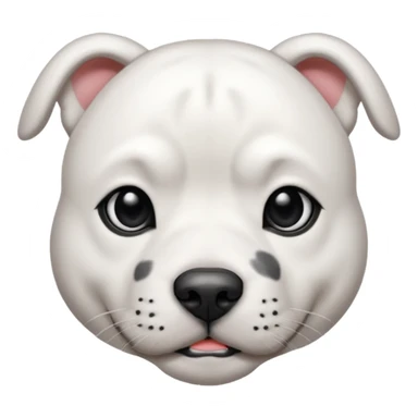 Dogo argentino con negro en el ojo sticker