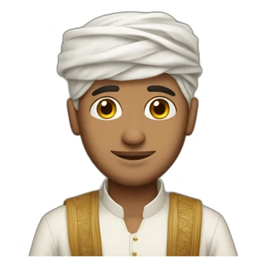 Yemeni guy with traditional clothes sticker