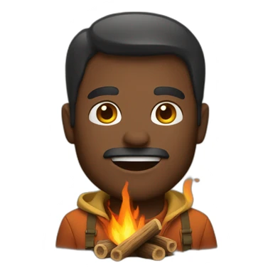campfire man sticker