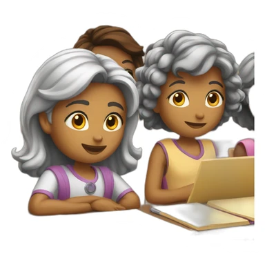 group class in the classroom sticker