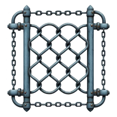 Chain gate sticker