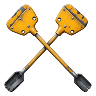 Double-ended coal mining pick sticker