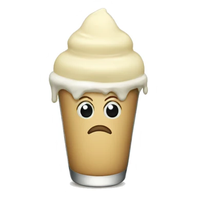 Sad eggnog sticker