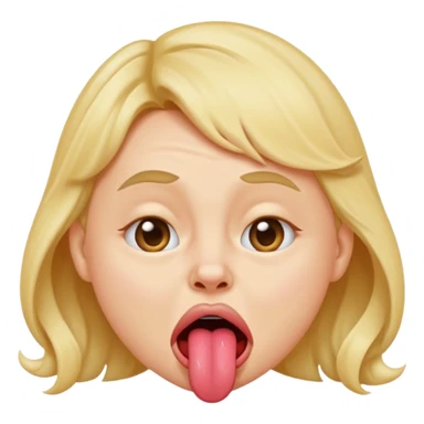 Original emoji sticking tongue with a scrunched nose in a sweetly mocking way sticker