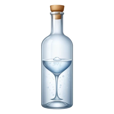 bottle of vodka sticker