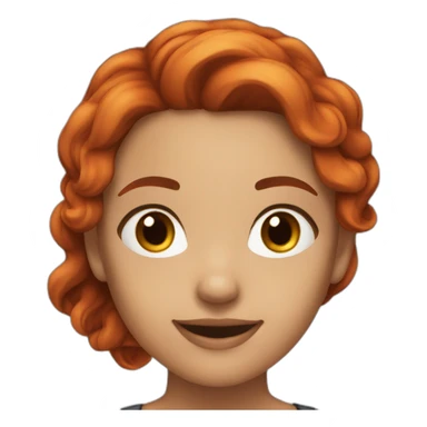 young-woman-black-long-red-hair-dark-eyes-smile sticker