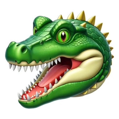 haz un emoji que sea de un avión de guerra pero que su cabeza sea la de un cocodrilo  sticker