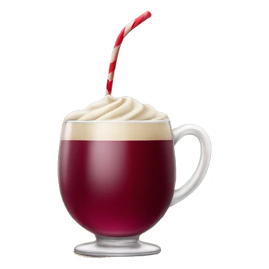 burgundy christmas drink sticker