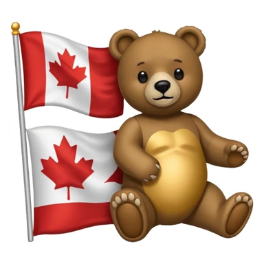 california and canadian flag merged bring more aspects of califonia sticker