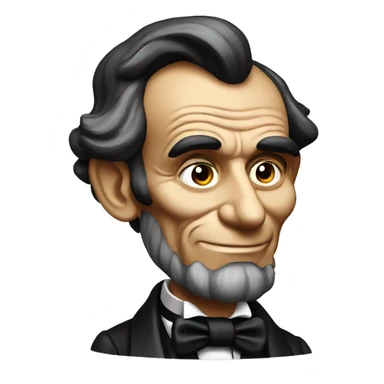 Abraham lincoln gambling sticker