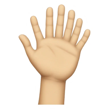 Mano sosteniendo otra mano de anera vertical  sticker