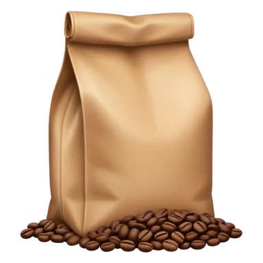 bag of coffee beans sticker