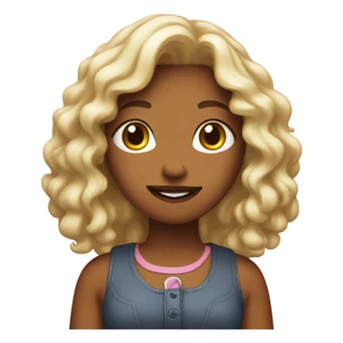 Emoji saying I’m just a girl  sticker