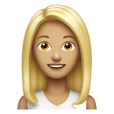 a blonde woman mid 40 sticker