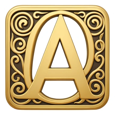 English letter and hieroglyph sticker