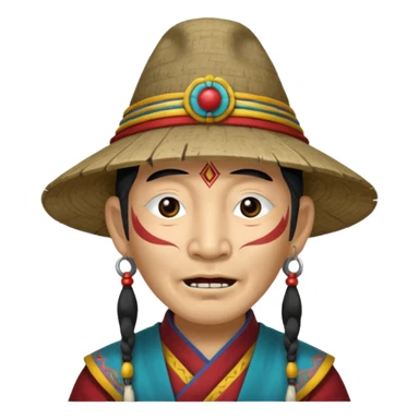 Farm villain Tibetan throat singer  sticker