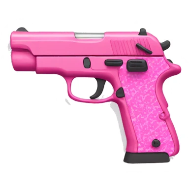 pink camo pistol sticker