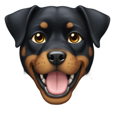 Half black cat half Rottweiler  sticker