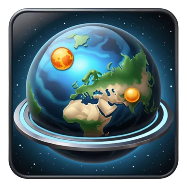 The planet with a roof sticker