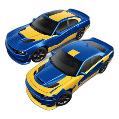 2023 Dodge charger superbee b5 blue car sticker