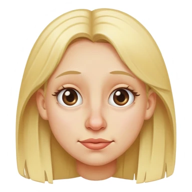 ugly blonde girl big nose sticker