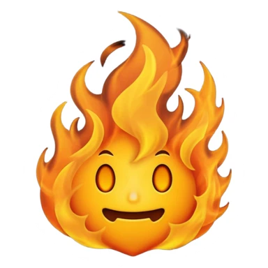 smoky black fire sticker