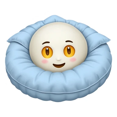 Oreiller tout blanc  sticker