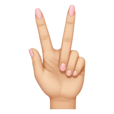 hand emoji with index and thumb showing a letter "L" while the middle finger, ring finger, and pinky finger is closed showing a "B" sticker