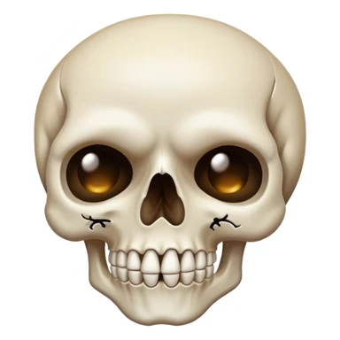 heartbroken skull  sticker