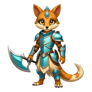 colorful anthro vernid fursona Fakemon  sticker