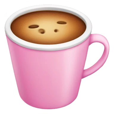 Pink coffeecup sticker