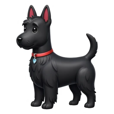Scottie dog emoji sticker