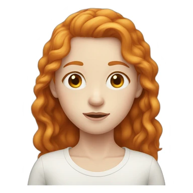 ginger person with heterochromia sticker