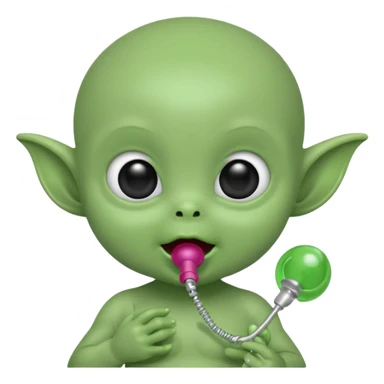 Alien baby with antenna pacifier





 sticker
