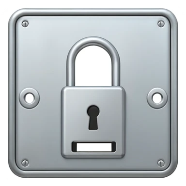 Keycard lock on a Door sticker