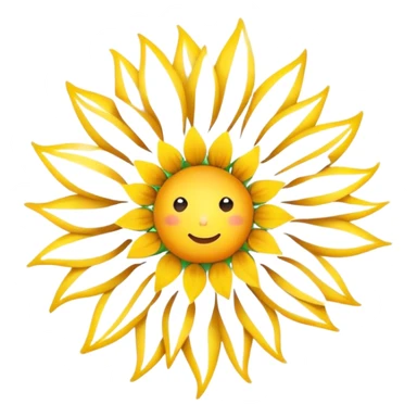 Constellation in shape of sunflower  sticker