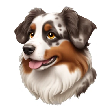 Red merle Australian shepherd  sticker