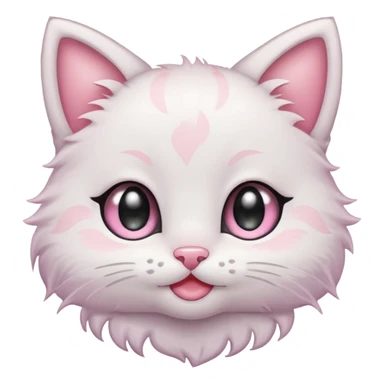 1
Kucing
Cute chibi kitten emoji, big sparkly eyes, tiny pink nose, pastel colors, simple thick outline, smiling, clean flat shading, transparent background, no text
 sticker